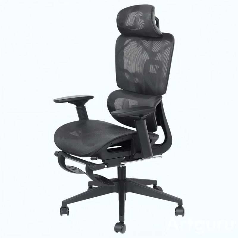Silla de Escritorio Ergonomica Plus Negro Ajustable