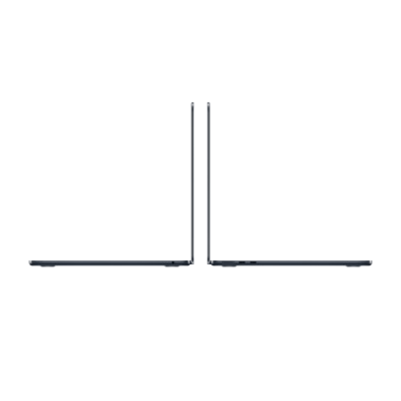 MacBook Air M5 13" 512GB SSD, 16GB RAM, macOS, lector de huellas, midnight, lateral