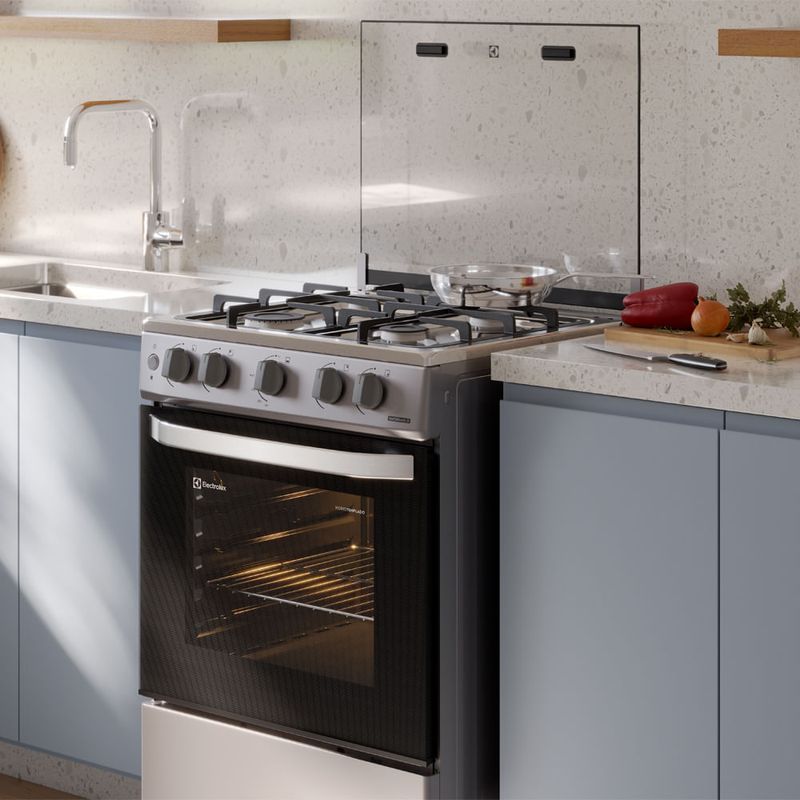 Cocina Electrolux 4 quemadores Efficient VaporBake