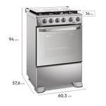 Cocina Electrolux 4 Quemadores VaporBake Triple Llama Inox