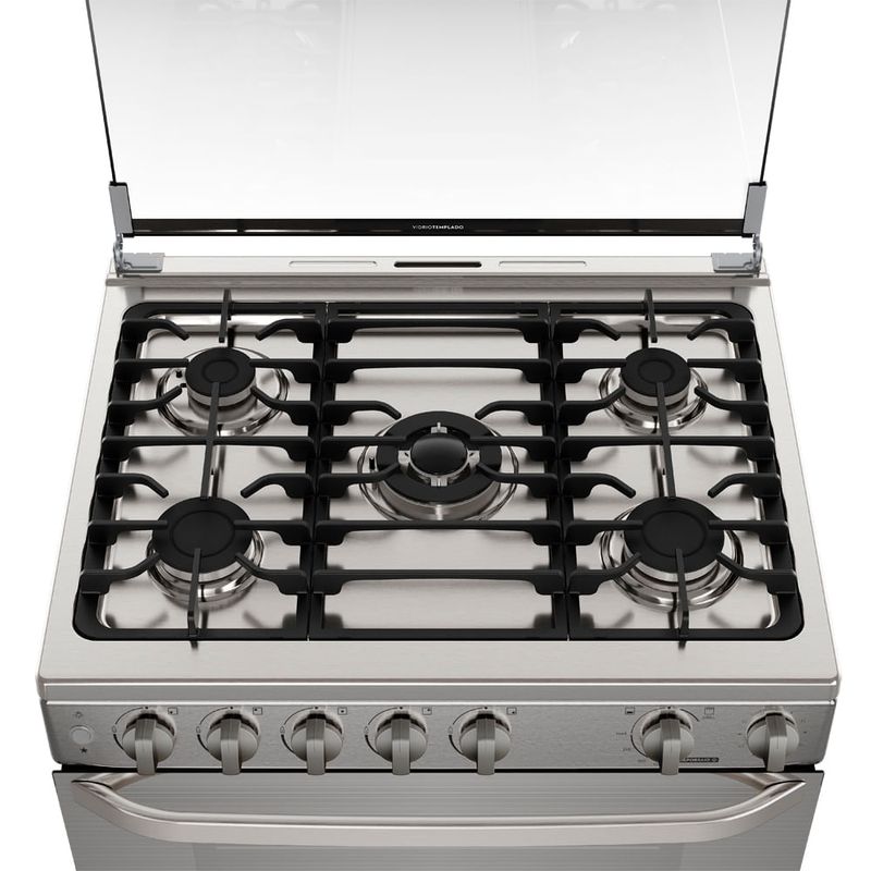 Cocina Electrolux 5 Quemadores VaporBake Triple Llama Inox