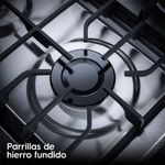 Cocina Electrolux 5 Quemadores VaporBake Triple Llama Inox