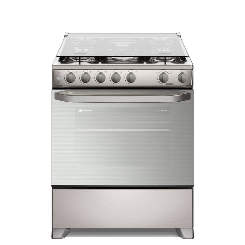 Cocina Electrolux 5 Quemadores VaporBake Triple Llama Inox
