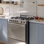 Cocina Electrolux 5 Quemadores VaporBake Triple Llama Inox