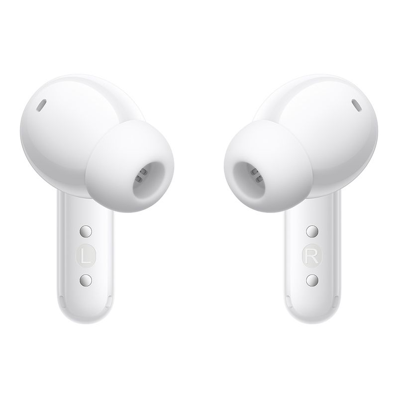 Audífonos bluetooth True Wireless Honor A PRO resistente al agua IP54 blanco vista frontal detalle de audífonos inalámbricos