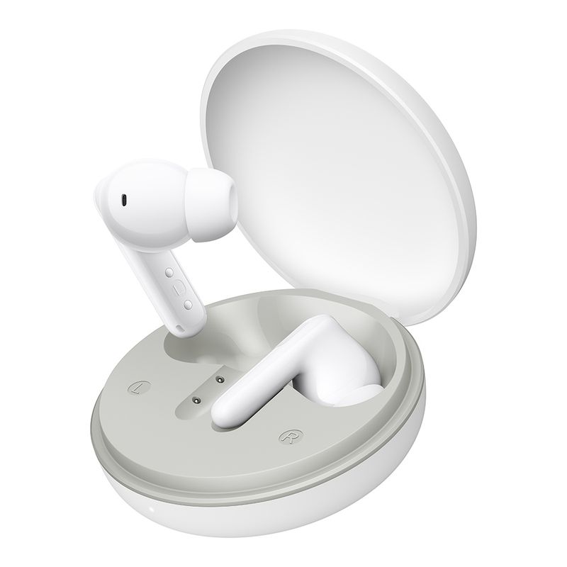 Audífonos bluetooth True Wireless Honor A PRO resistente al agua IP54 blanco vista perspectiva estuche de carga abierto con audífonos
