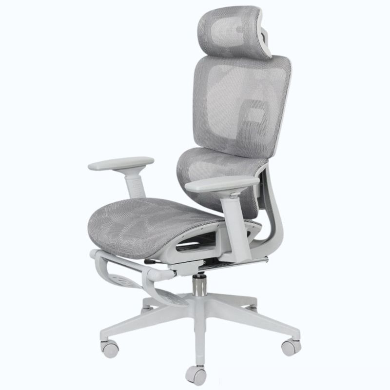 Silla ergonómica escritorio Plus malla gris uso oficina escritorio