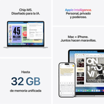 MacBook Air Apple M5 13 pulgadas Midnight uso escritorio