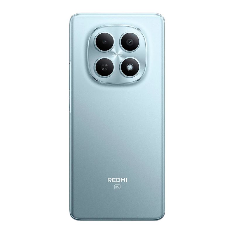 Celular Xiaomi Redmi Note 15 Pro azul glaciar vista trasera diseño del dispositivo