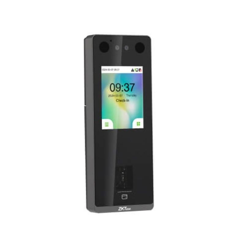 Terminal biométrico ZKTeco SenseFace 3A facial huella RFID negro vista frontal producto