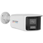 Cámara Hikvision DS-2CE12KF3TP-DLS 3K doble lente 180° blanca vista lateral vigilancia exterior