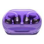 Audífonos JBL SoundGear Clips con Bluetooth con estuche púrpura vista frontal