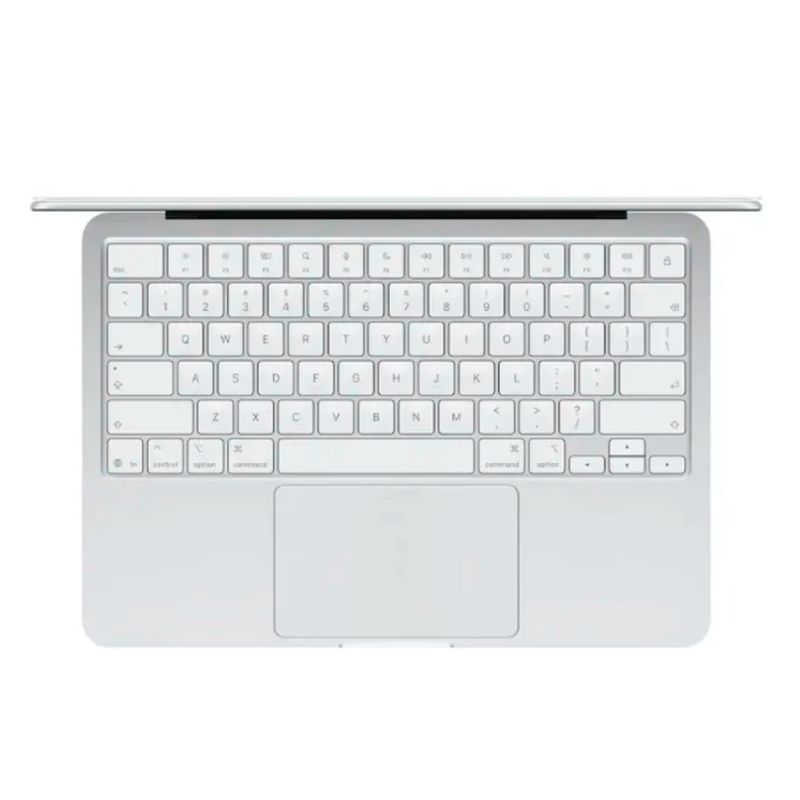 MacBook Neo 13 teclado inglés silver vista superior