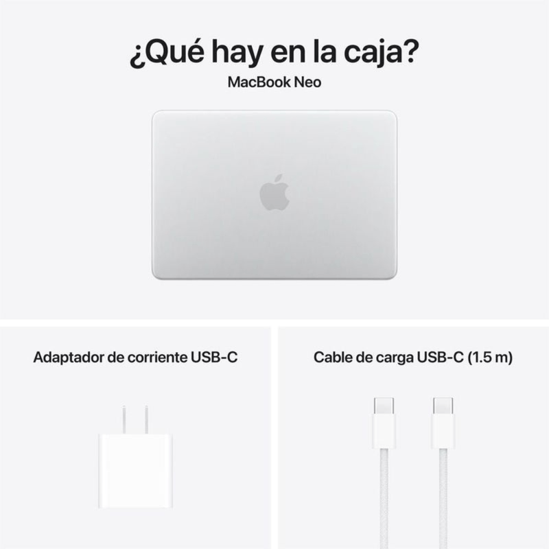 Laptop Apple MacBook Neo puertos laterales vista detalle