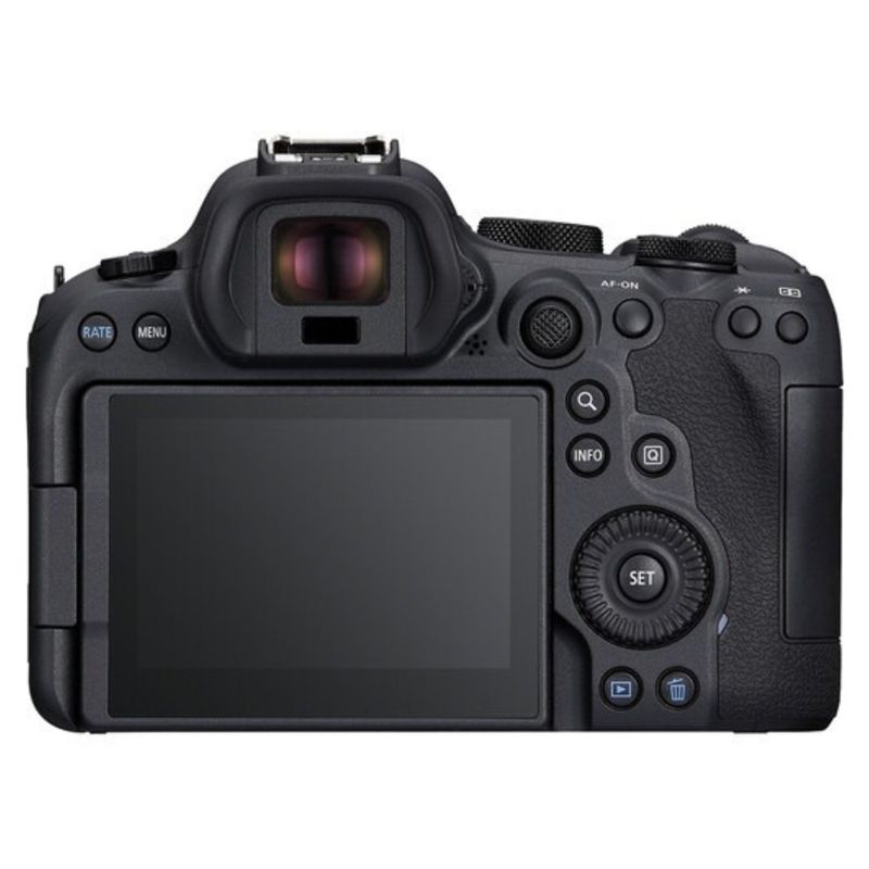 Canon EOS R6 Mark II cámara profesional Canon vista posterior
