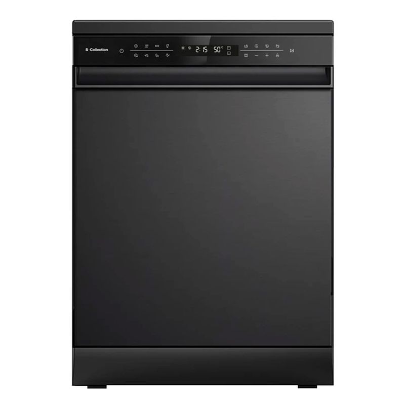 Lavavajillas Scollection Stilux Black 15 sets inox negro vista frontal