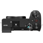 Cámara mirrorless Sony Alpha a6700 26MP video 4K cuerpo solo negro con kit básico vista superior