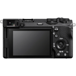 Cámara mirrorless Sony Alpha a6700 26MP video 4K cuerpo solo negro con kit deluxe y trípode profesional vista posterior