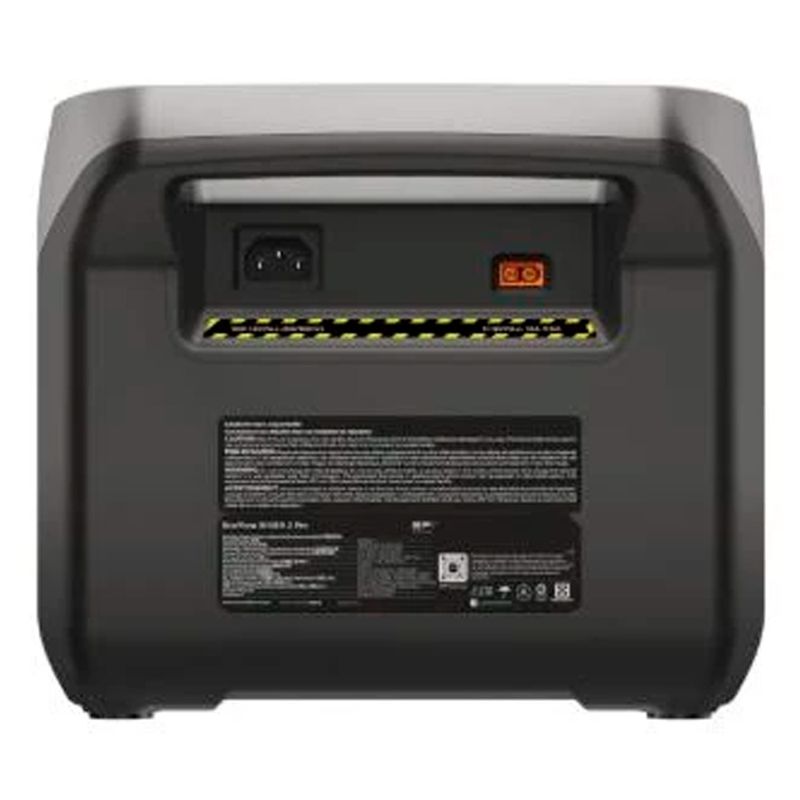 Estación de energía portátil EcoFlow River 2 Pro 800W recargable gris oscuro vista frontal uso exterior