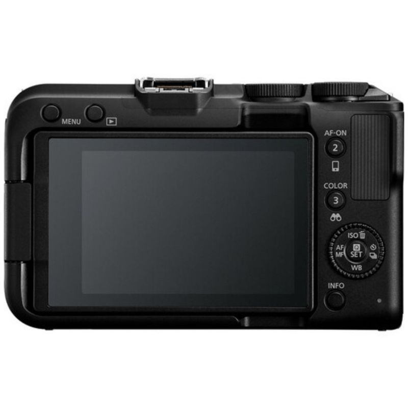 Cámara mirrorless Canon EOS R50 V 24.2MP lente 14-30mm 4K negro vista trasera