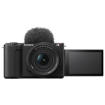 Cámara mirrorless Sony ZV-E10 II 26MP lente 16-50mm 4K negro vista detalle pantalla