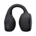 Audífonos bluetooth True Wireless Hakii Link resistencia al agua IPX5 negro vista frontal banda de sujeción para cuello