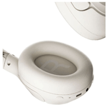 Audífonos Bluetooth Over Ear QCY H3 ANC cancelación de ruido blanco detalle almohadilla acolchada auricular