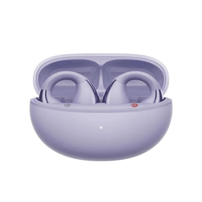 Audífonos Bluetooth QCY Crossky C30 True Wireless IPX4 25 horas lila vista frontal