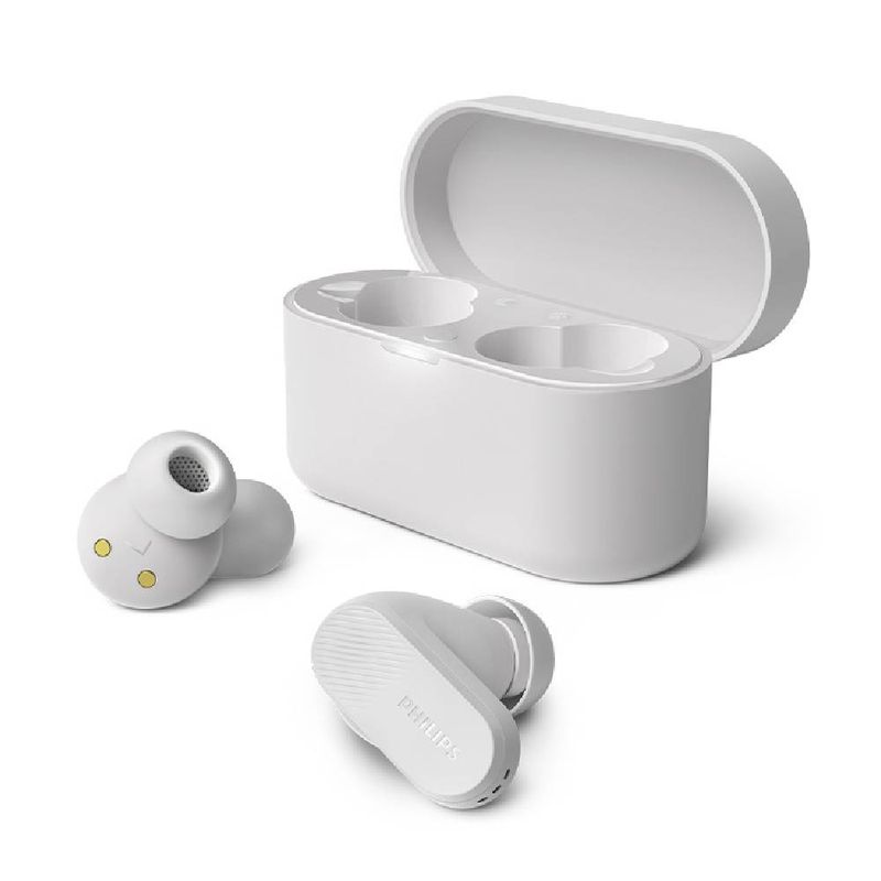 Audífonos tws bluetooth Philips TAT3509WT Blanco Frontal