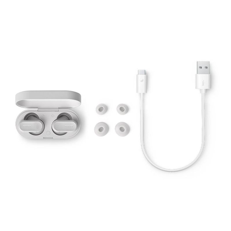 Audífonos tws bluetooth Philips TAT3509WT Blanco Contenido