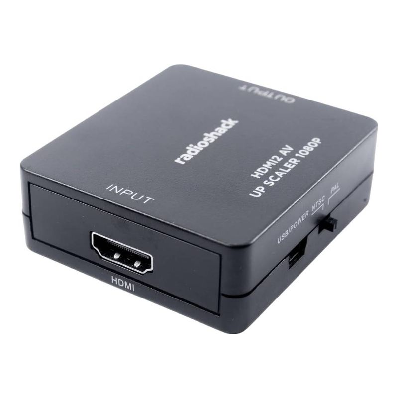 Adaptador Radioshack HDMI hembra a RCA hembra frontal oblicuo HDMI