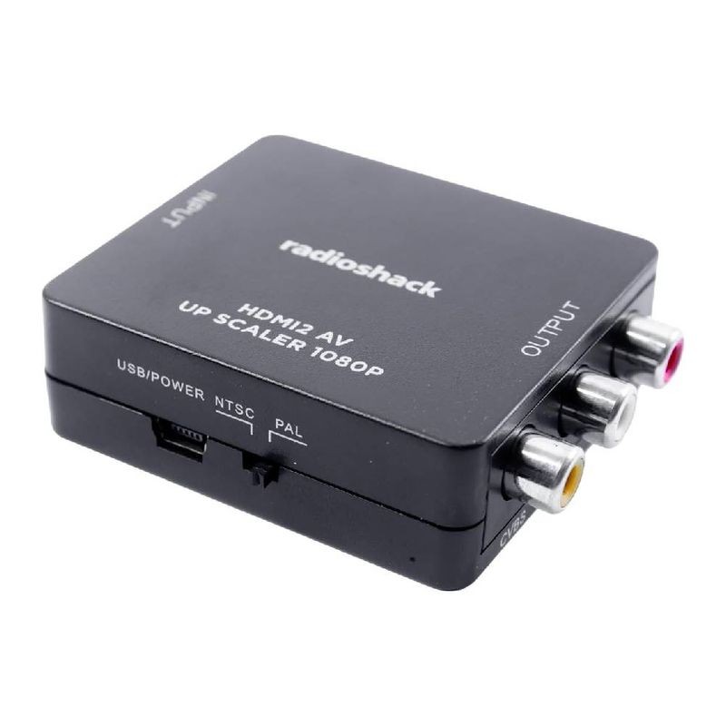 Adaptador Radioshack HDMI hembra a RCA hembra frontal oblicuo
