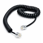 Cable para teléfono Ottoware Ottocatel RJ11 negro frontal
