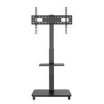 Rack pedestal Radioshack para TV 32 a 65 negro frontal