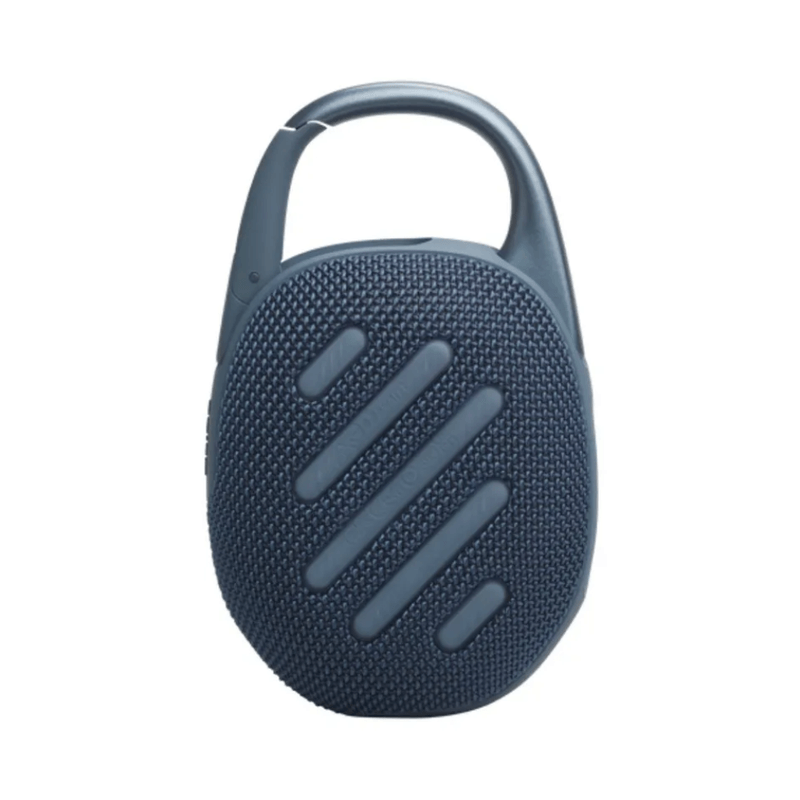 Parlante bluetooth JBL Clip 5 7W resistente al agua IP67 azul vista dorsal