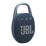 Parlante bluetooth JBL Clip 5 7W resistente al agua IP67 azul vista frontal oblicuo