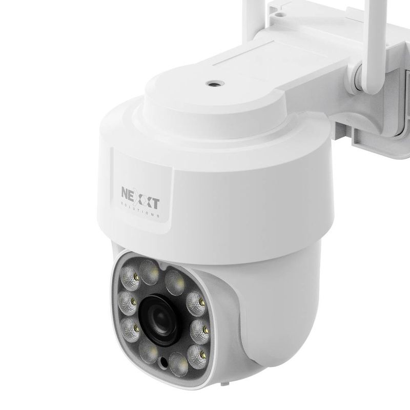 Cámara de seguridad Nexxt NHC-OP10 exterior 2K WiFi infrarojo blanco frontal zoom