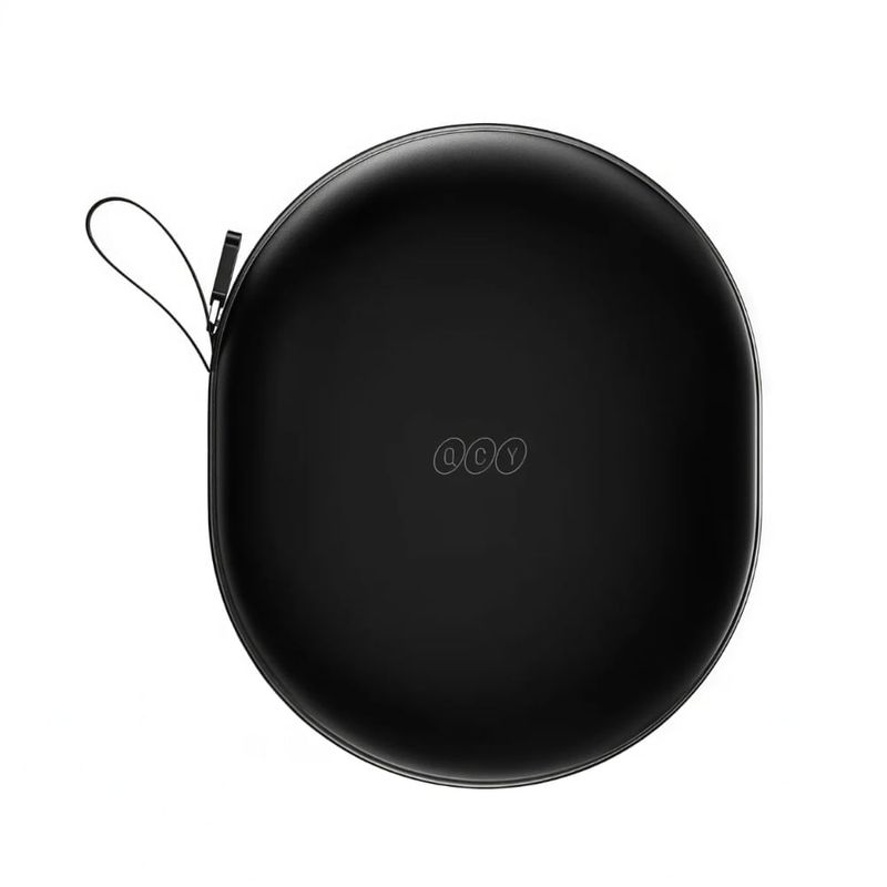 Audífonos QCY H3S con cancelación de ruido activa ANC, True Wireless, micrófono incorporado, estuche negro, vista frontal en contexto diario