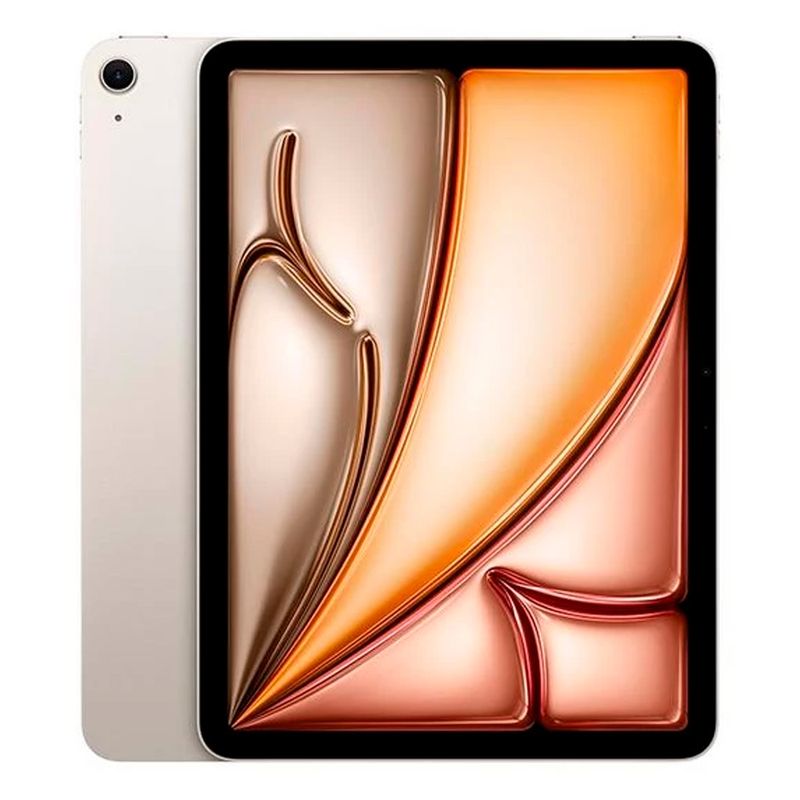 Tablet Apple iPad Air modelo M4 pantalla Liquid Retina 11 pulgadas color starlight vista frontal