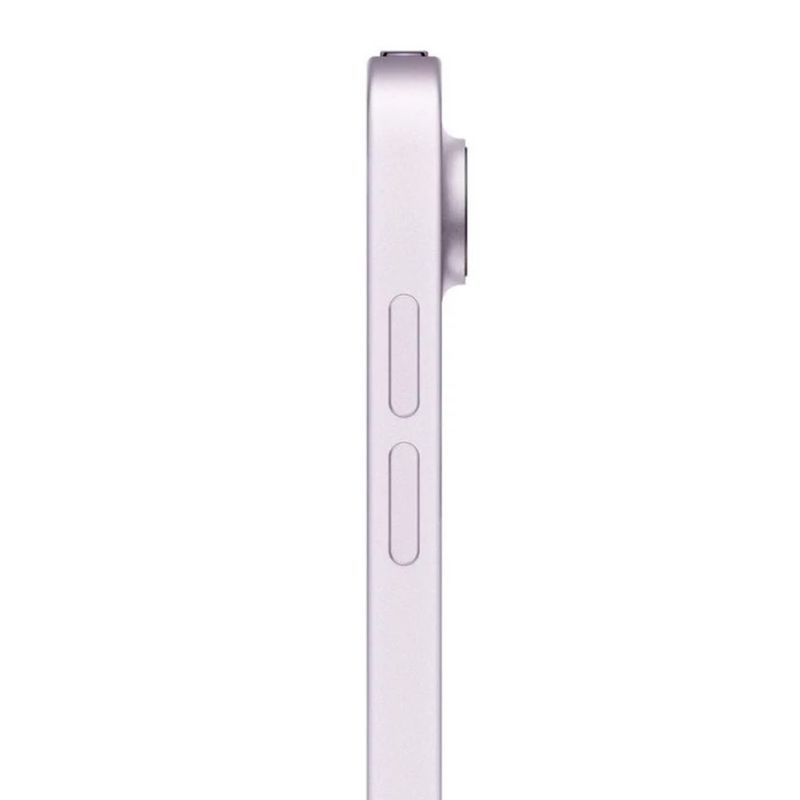 Tablet Apple iPad Air modelo M4 WiFi alto rendimiento color purple vista lateral