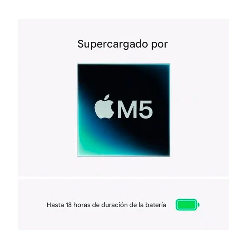 Laptop Apple MacBook Air M5 en uso trabajo creativo color sky blue