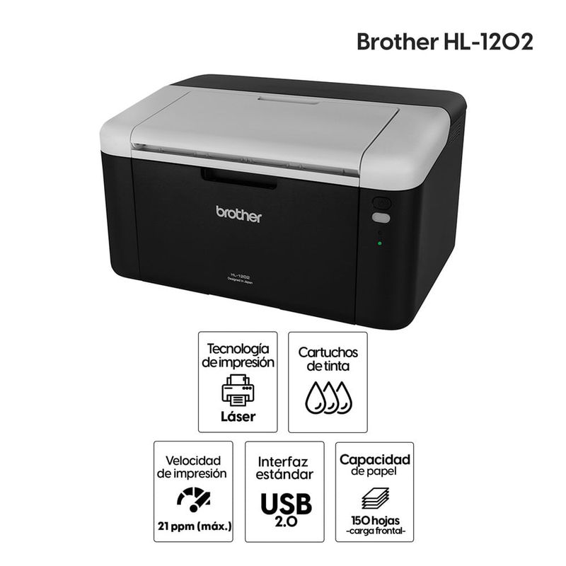 Impresora Brother monocromatica laser usb drum especificaciones