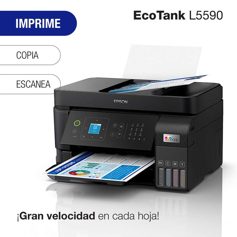 Impresora multifuncional Epson EcoTank L5590 Wi-Fi tinta funcionalidad