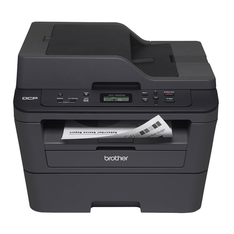 Impresora multifuncional láser Brother DCP-L2540DW Wi-Fi frontal