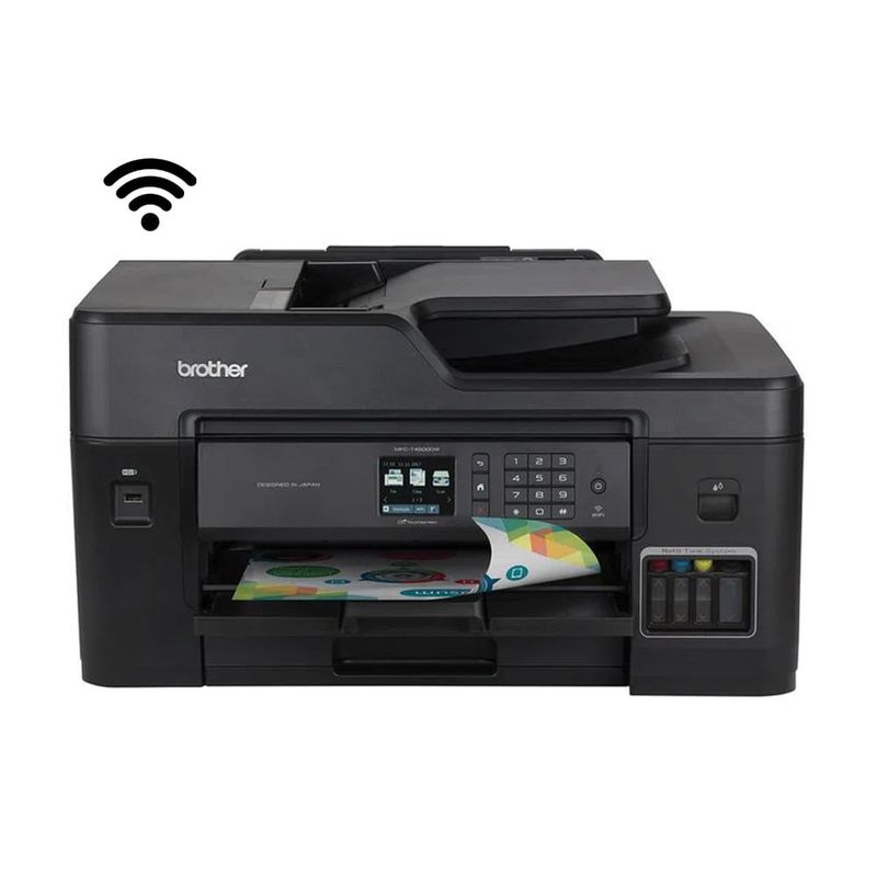 Brother MFCT4500DW inalámbrica A3 frontal internet