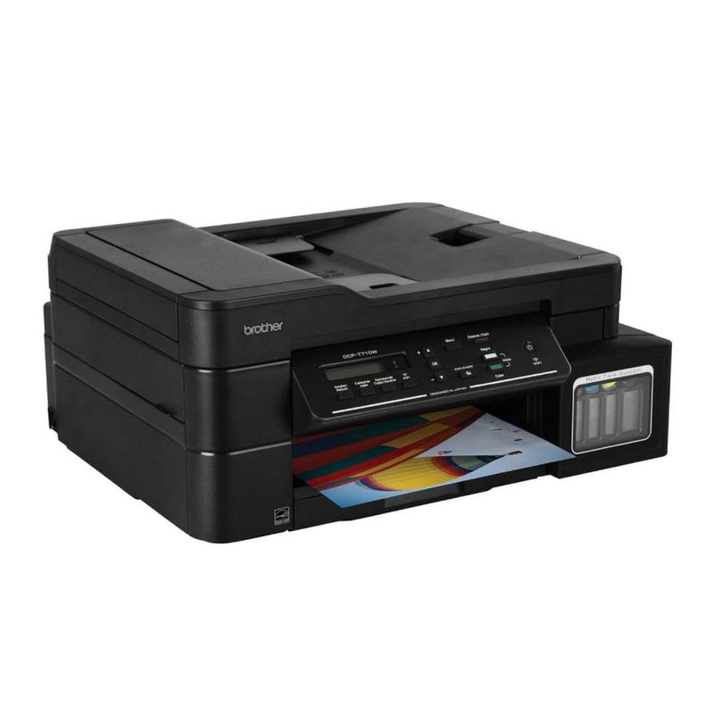 Impresora Brother DCP-T710W multifuncional Wi-Fi ADF oblicuo