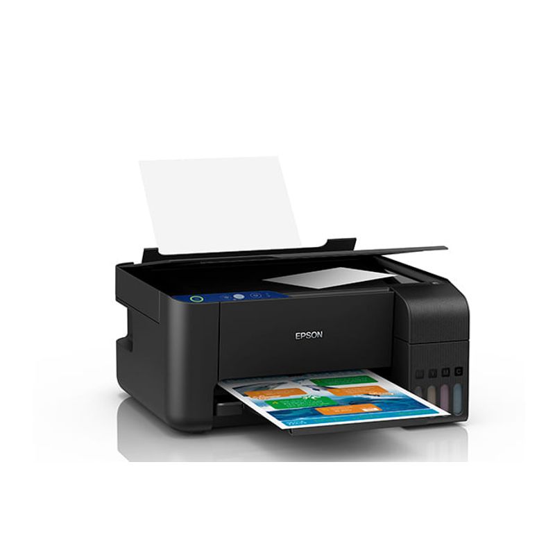 Impresora multifuncional Epson EcoTank L3110 USB negro diagonal