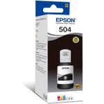 Tinta Epson T504120 negro rinde hasta 7000 páginas frontal-oblicuo