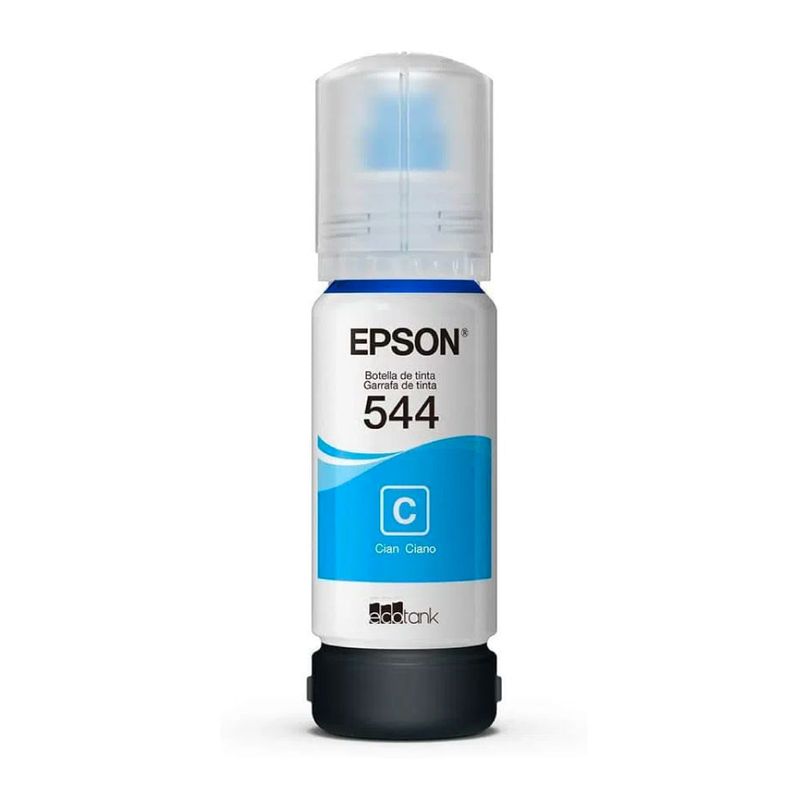 Tinta Epson T544220 cyan rinde hasta 7500 páginas Frontal