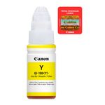 Botella tinta Canon GI190 amarilla rinde 7000 páginas frontal producto